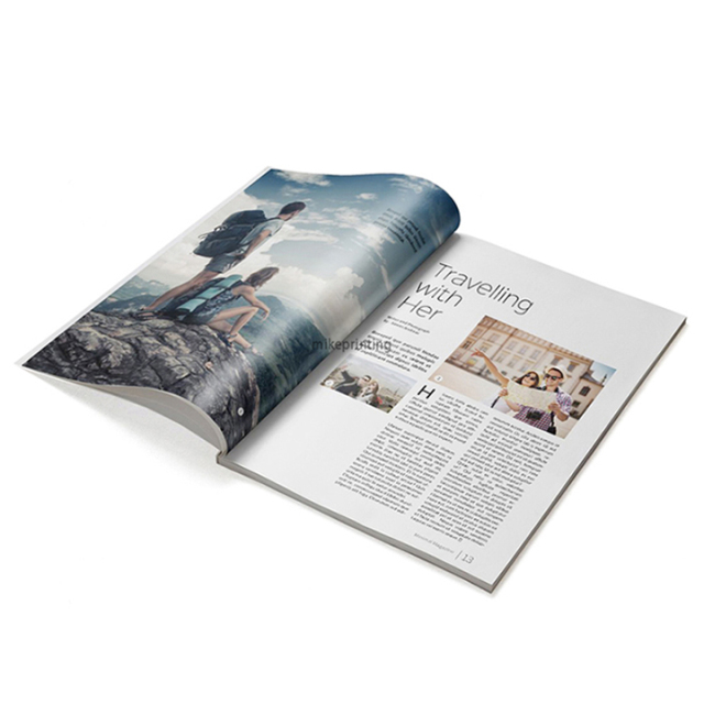 Magazine de mode, beauté et vêtements, impression personnalisée, catalogue, brochure