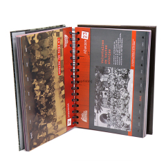 Luxury Desk Calendar Custom Printing Full Color Spiral Binding Calendar