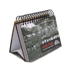 Luxury Desk Calendar Custom Printing Full Color Spiral Binding Calendar