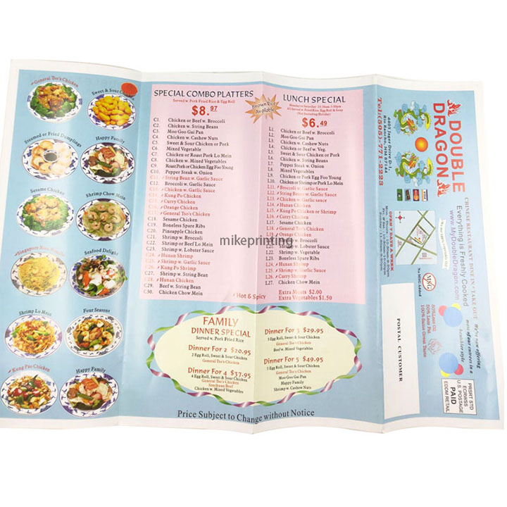Custom Printing Restaurant Flyer Leaflet