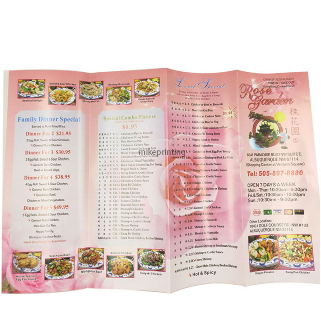 Custom Printing Restaurant Flyer Leaflet