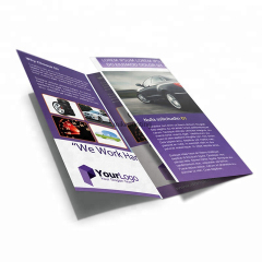 Custom Business Company Flyer Leaflets Printing Full Color Folding Flyer