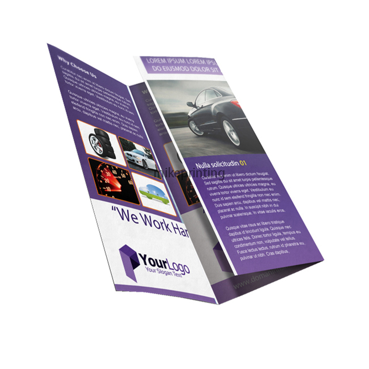 Folding Business Flyer Leaflet Custom Printing