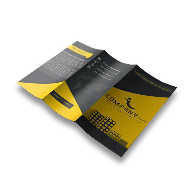 Folding Business Flyer Leaflet Custom Printing