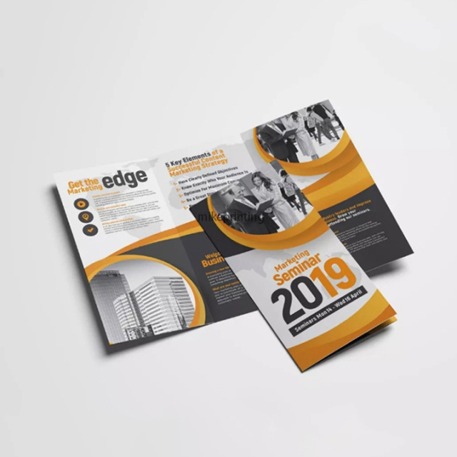 Folding Business Flyer Leaflet Custom Printing