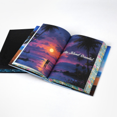 Precious Hardcover Novel Book With Duck Jacket Colorful Sprayed Edge Book Holographic Hot Stamping Hardcover Book Printing