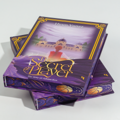 China Printer Custom Book Printing Services Hardcover Sprayed Edge Novel Book with slipcase