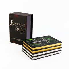 Service d'impression de livres personnalisés, collection personnalisée, tranches dorées, roman relié avec étui.