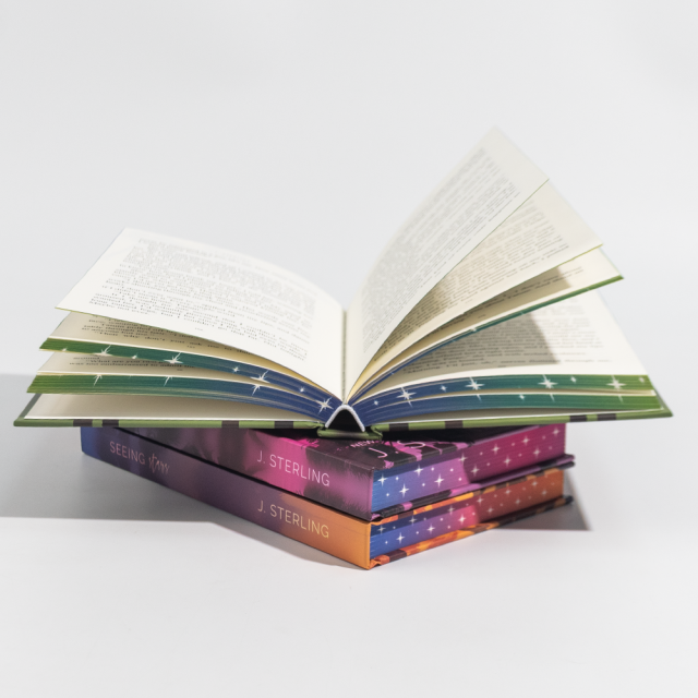 China Printing Factory Custom Book Printing Services Hardcover Books with Painted Sprayed Edge Novel Book Printing