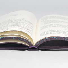 China Printer offer Custom Book Printing Services Hardcover Books with Painted Sprayed Edge Novel Book Printing