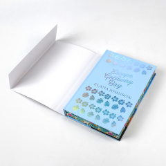 Precious Hardcover Novel Book With Duck Jacket Colorful Sprayed Edge Book Holographic Hot Stamping Hardcover Book Printing