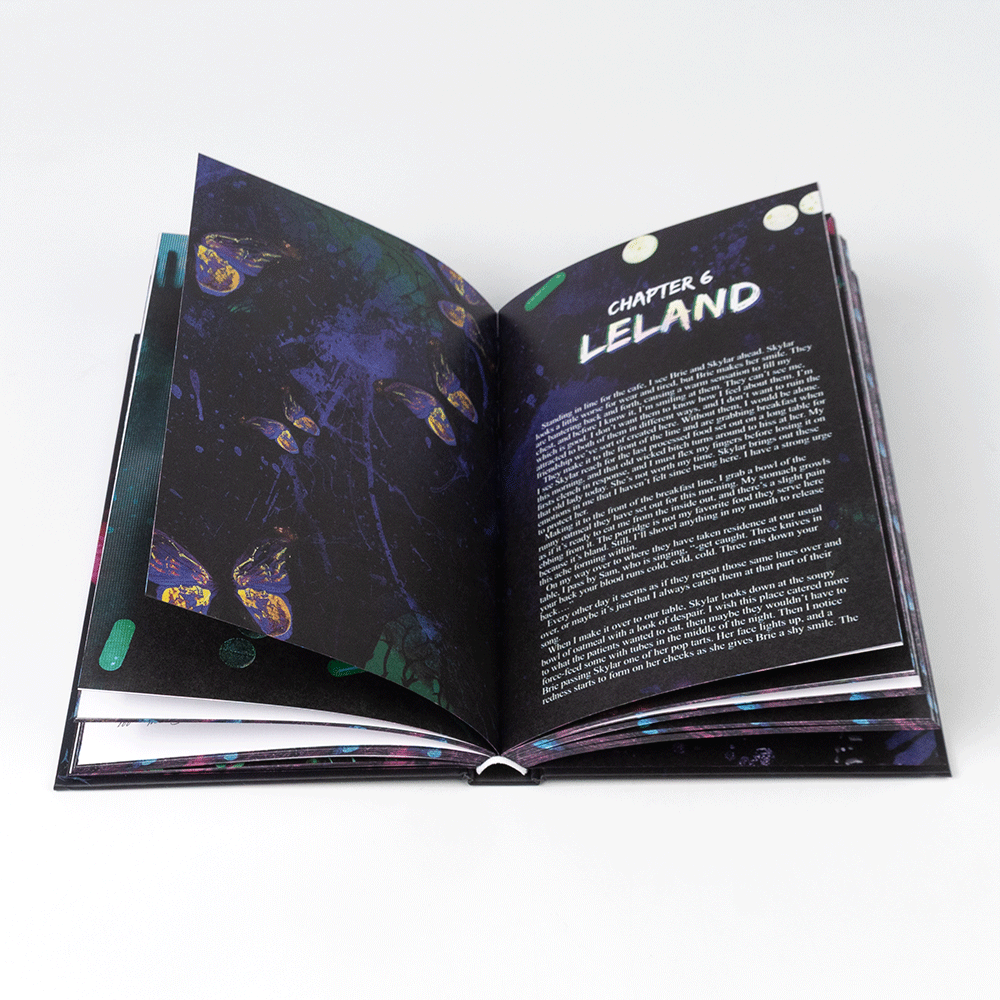 Custom Book Printing Service Painted Sprayed Edge Custom Special Edition Novel Sprayed Edge Book