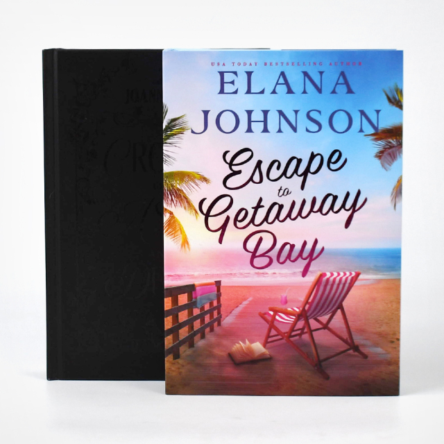 Precious Hardcover Novel Book With Duck Jacket Colorful Sprayed Edge Book Holographic Hot Stamping Hardcover Book Printing