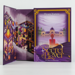 China Printer Custom Book Printing Services Hardcover Sprayed Edge Novel Book with slipcase