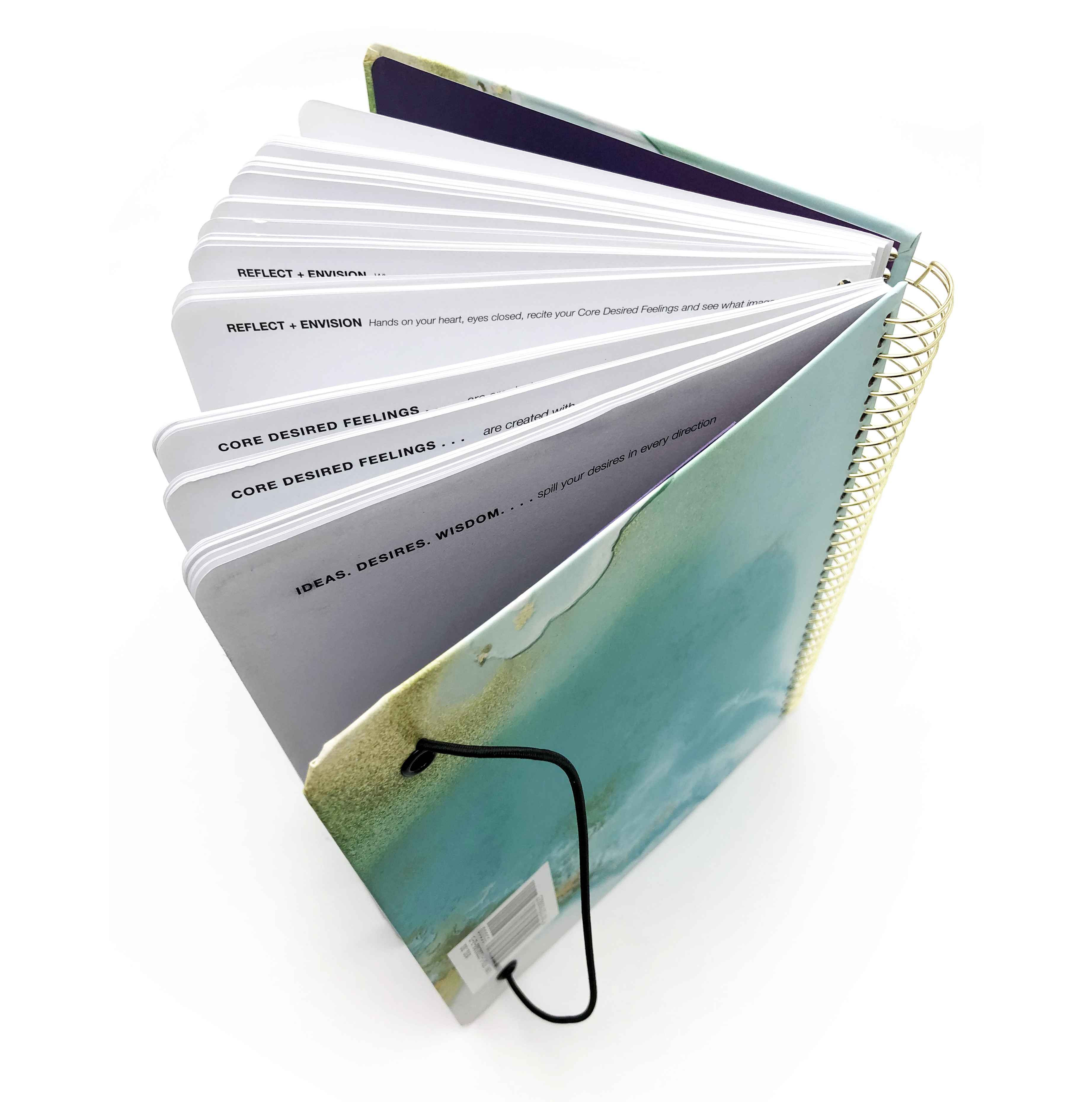 Spiral Book Printing and Wire-O Kraft Binding with Custom Size Gold Stamped Hardcover Spiral Notebook and Journal Options