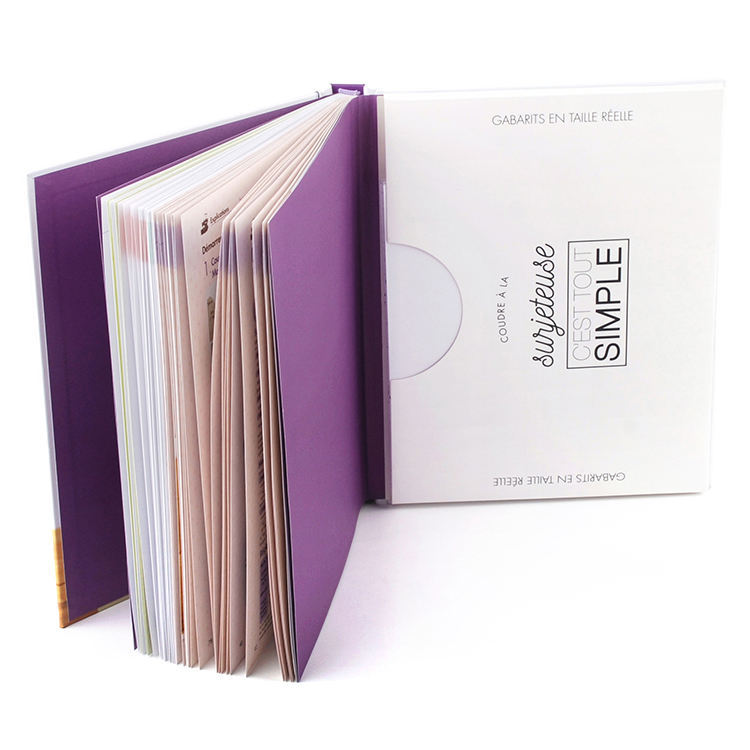 Qualité garantie Couverture rigide à dos carré Impression flexographique Offset Papier carton pelliculé mat Reliure cousue Logo personnalisé