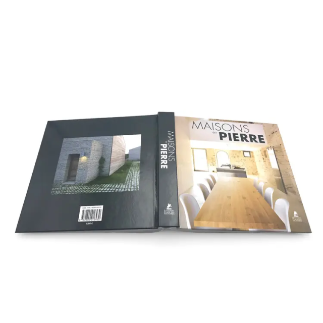 Livres de table basse de haute qualité, livres décoratifs, livres de luxe, impression flexographique en gros personnalisable, couverture rigide