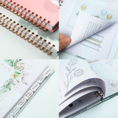 Double Loop Planificateur Budget Spiral  Cuadernos Journal Libreta Budget Planner Custom Journal Printing Custom Luxury
