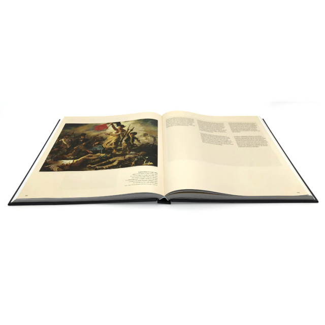 Impression de livres d'art haut de gamme pour livres de peinture haute résolution et monographies d'artistes, avec reliure cousue et papier d'art de qualité supérieure.