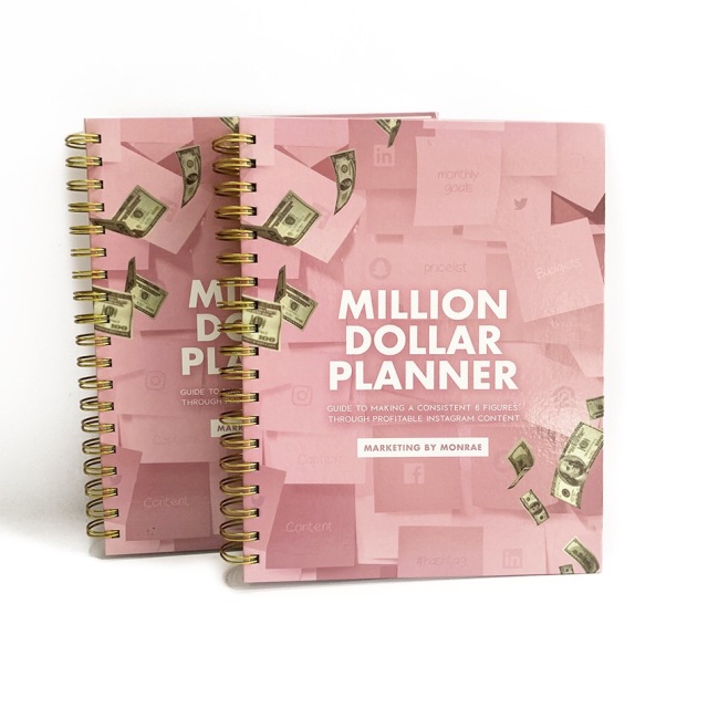 Double Loop Planificateur Budget Spiral  Cuadernos Journal Libreta Budget Planner Custom Journal Printing Custom Luxury