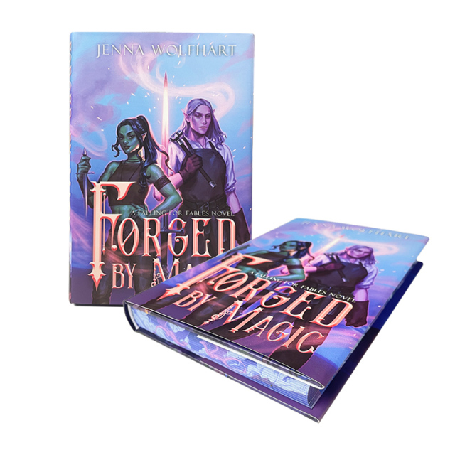 Paperback Book Manufacturer Custom Print Sprayed Edges and Patterned Edge Hardcover Book Printing