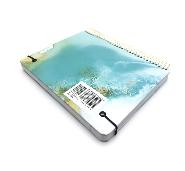 Spiral Book Printing and Wire-O Kraft Binding with Custom Size Gold Stamped Hardcover Spiral Notebook and Journal Options