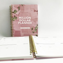 Double Loop Planificateur Budget Spiral  Cuadernos Journal Libreta Budget Planner Custom Journal Printing Custom Luxury