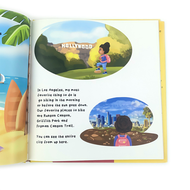 Custom Full Color Sewing Bound Offset Printed Film Laminated Custom Logo Kids Books Printing Services Hardcover Board Book