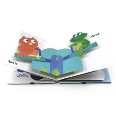 Hot Popular Kids Card Board Book Paper Kraft 3D Children Kids Books Child Hardcover for Children Bedtime Book Printing