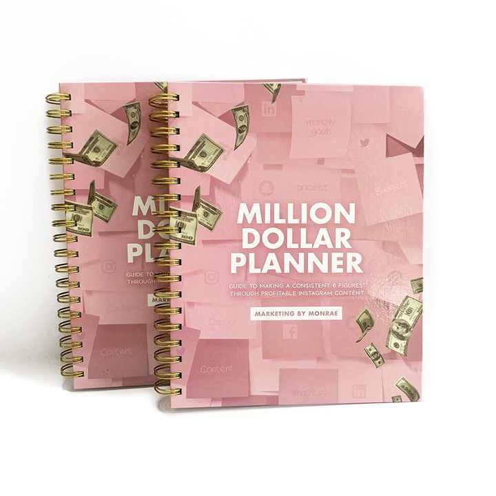 Double Loop Planificateur Budget Spiral  Cuadernos Journal Libreta Budget Planner Custom Journal Printing Custom Luxury