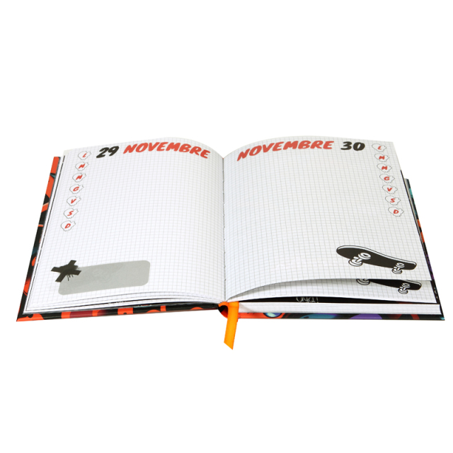 Carnet à couverture rigide personnalisé, agenda personnalisé, impression