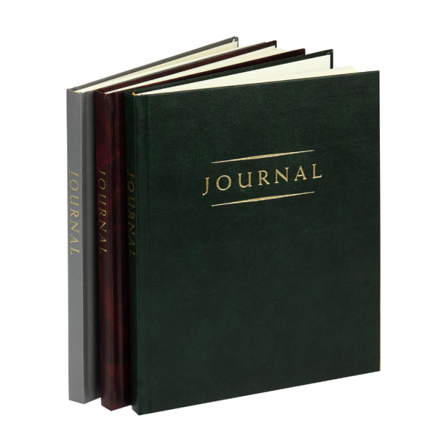 Carnet en cuir PU imprimé en usine, couverture rigide, journal gaufré