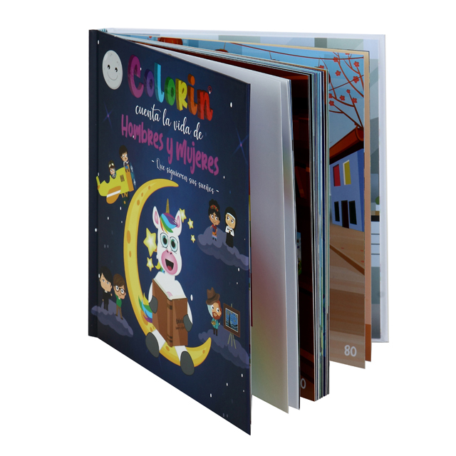 Custom Cheap Hardcover Books Printing Services Brochures Softcover Paperbacks Board Books Coloring Children Book Printing
