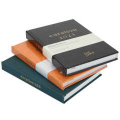 Factory Direct  Hardcover PU Leather A5 Notebook with Gold Stamping Planner Notebook Daily Notebook Printing