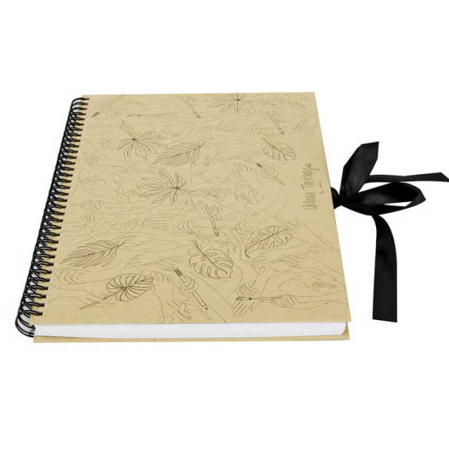 Carnet à couverture rigide personnalisé avec impression de cahiers à spirale