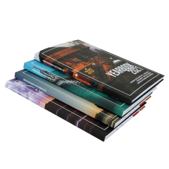Custom Hardcover Novel Book Printing Services From Factory Featuring Fancy Paper and Painted Sprayed Edge