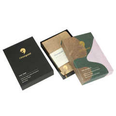 Custom Printing Hardcover Vegan Leather A5 Notebook Printing with Rear Pocket Dotted Grid Paper with Cover Box