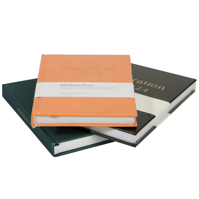 Factory Direct  Hardcover PU Leather A5 Notebook with Gold Stamping Planner Notebook Daily Notebook Printing