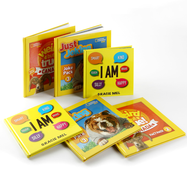 Printing Factory Customized Cardboard Book Printing Children's Full-color Hardcover and Spray-edged Book Printing Services
