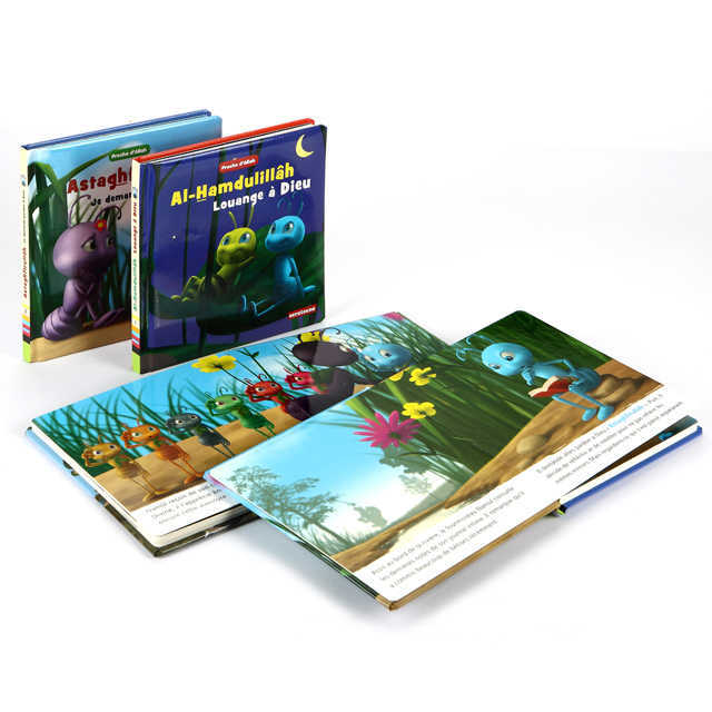 Printing Factory Customized Cardboard Book Printing Children's Full-color Hardcover and Spray-edged Book Printing Services