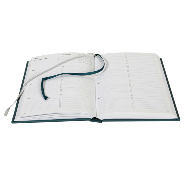 Factory Direct  Hardcover PU Leather A5 Notebook with Gold Stamping Planner Notebook Daily Notebook Printing