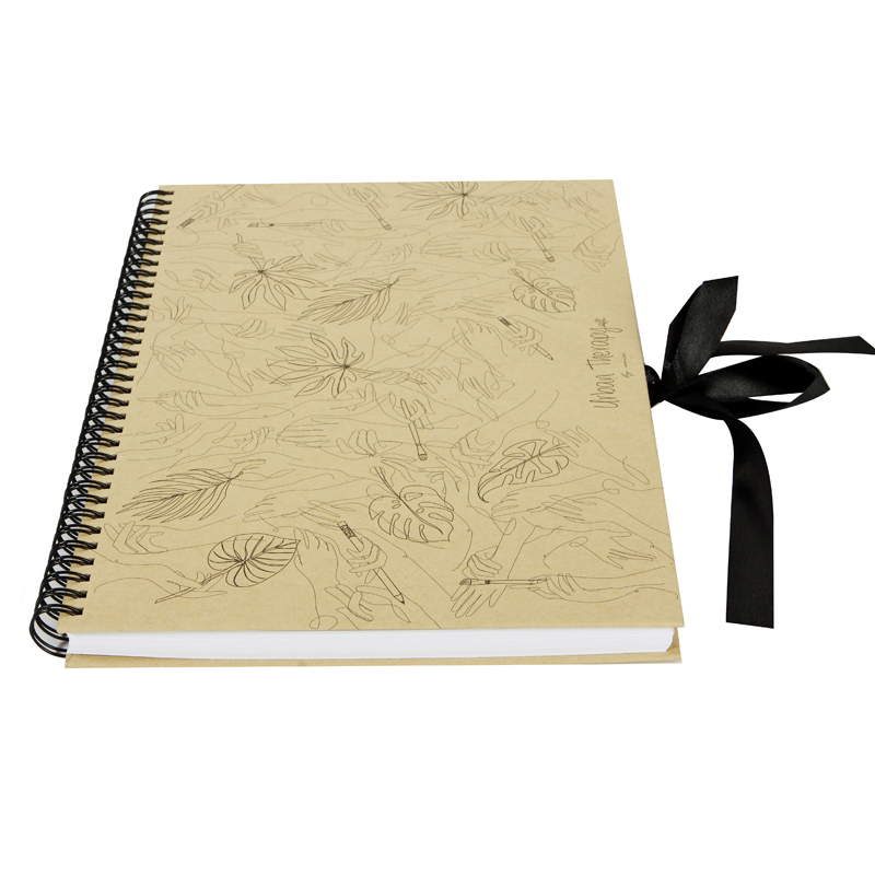 Carnet à couverture rigide personnalisé avec impression de cahiers à spirale