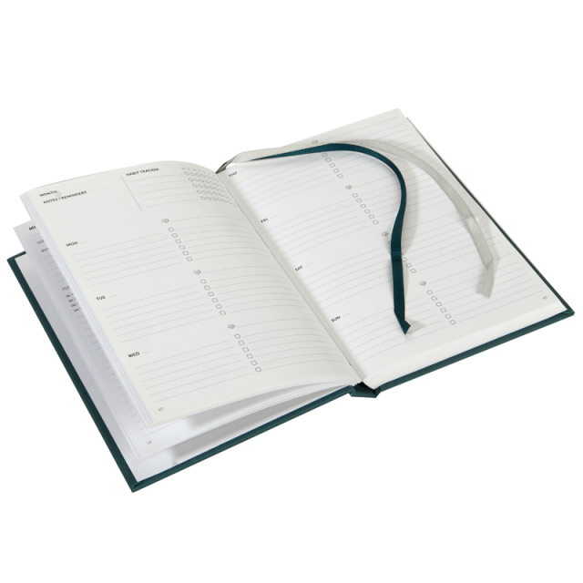 Factory Direct  Hardcover PU Leather A5 Notebook with Gold Stamping Planner Notebook Daily Notebook Printing
