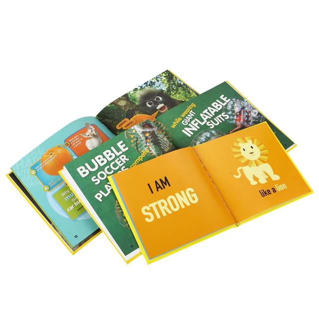 Printing Factory Customized Cardboard Book Printing Children's Full-color Hardcover and Spray-edged Book Printing Services