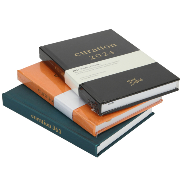 Factory Direct  Hardcover PU Leather A5 Notebook with Gold Stamping Planner Notebook Daily Notebook Printing