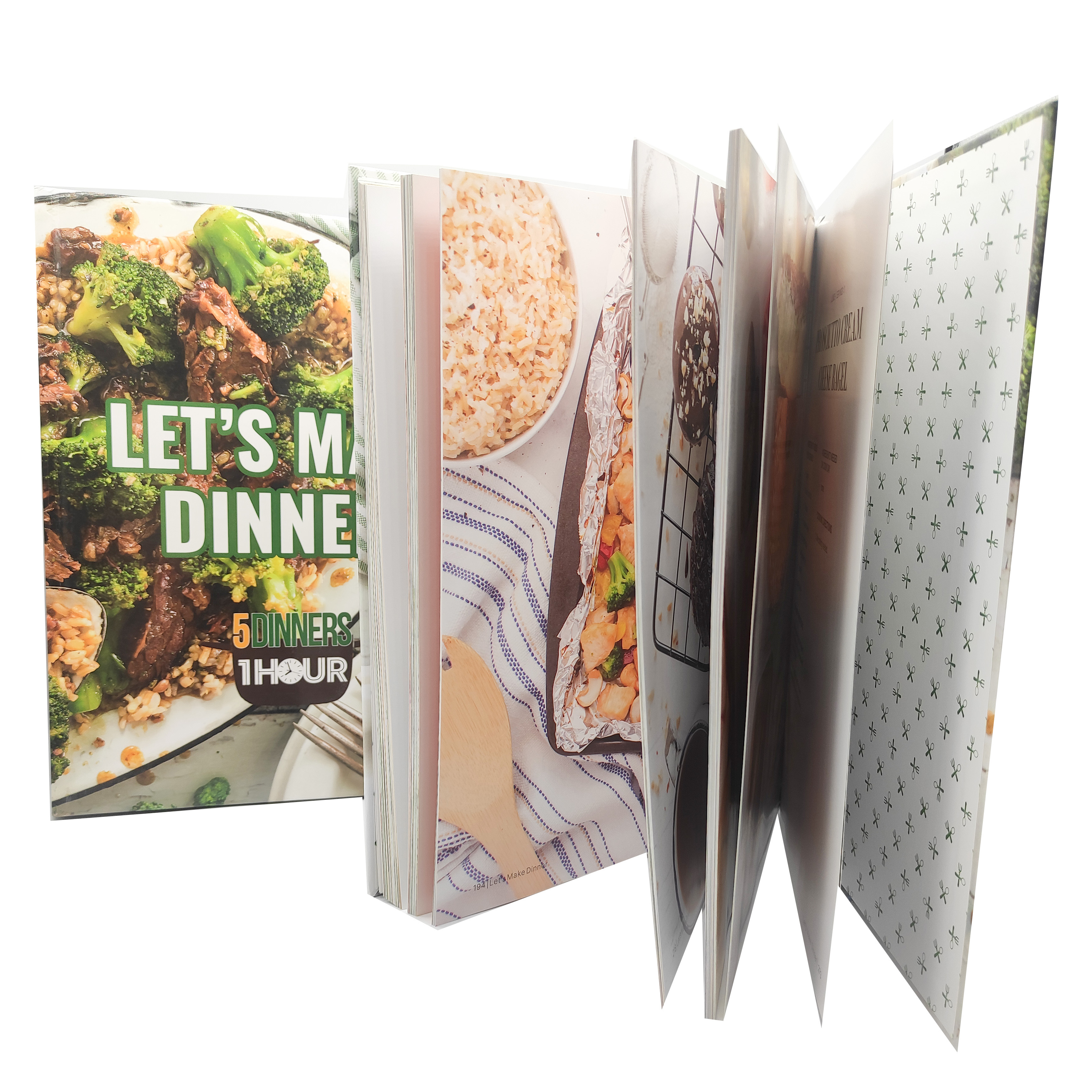 Customizable Small Batch EP Soybean Ink Hardcover Book Offset  Printing Service Printing Cookbook Personalized Book Printing