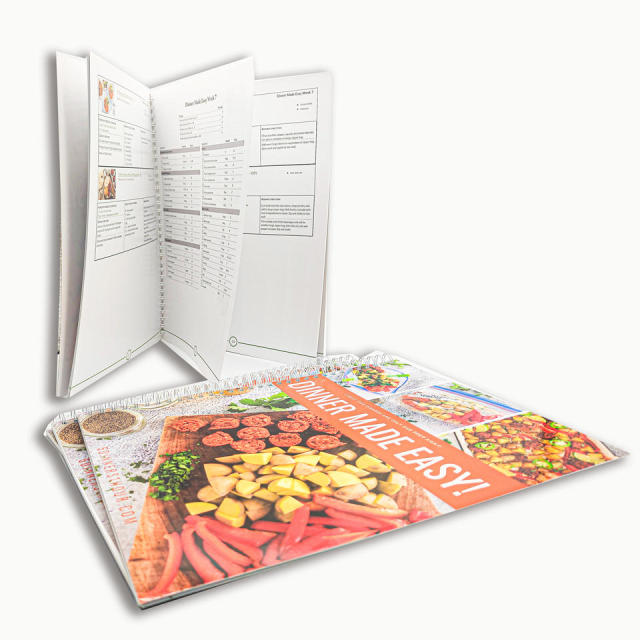 Customized Kitchen Cooking Recipe Book Spiral Binding Kraft Paper DIY Book Printing Create Your Own Personal Cookbook