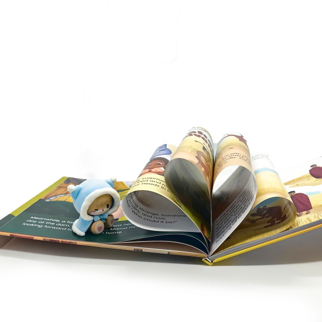 Livre à couverture rigide personnalisable de haute qualité, imprimé à la demande en usine, papier duplex durable gaufré, reliure parfaite