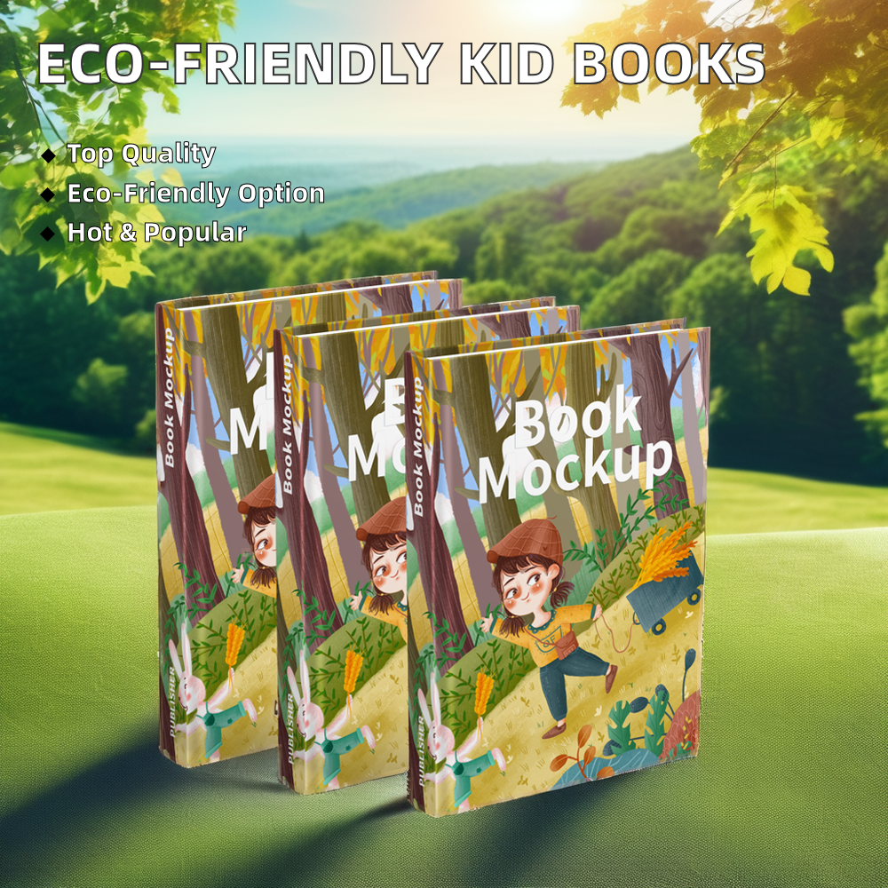 High Quality Custom Children's Book Printing Perfect Binding Hard Cover Cardboard Environmentally Friendly Ink From Factory