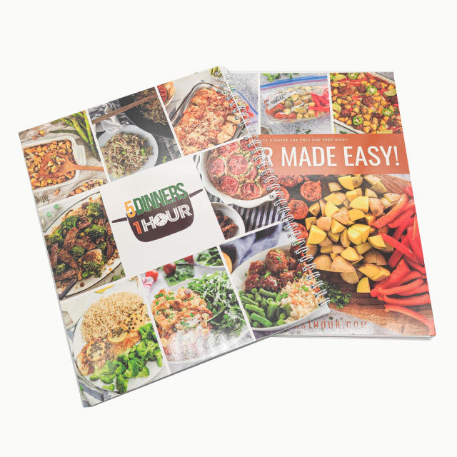 Customized Kitchen Cooking Recipe Book Spiral Binding Kraft Paper DIY Book Printing Create Your Own Personal Cookbook